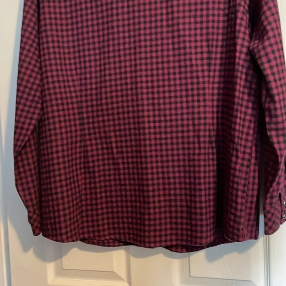 Bit & Bridle woman’s 100% cotton western pearl snap shirt size 1X - Picture 6 of 8